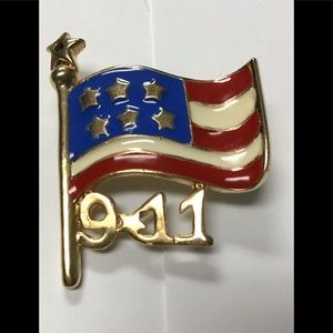 911 American flag pin brooch Patriotic
